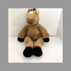 Build-A-Bear Brown Horse with Yellow Ribbon 18 inchPlush Toy